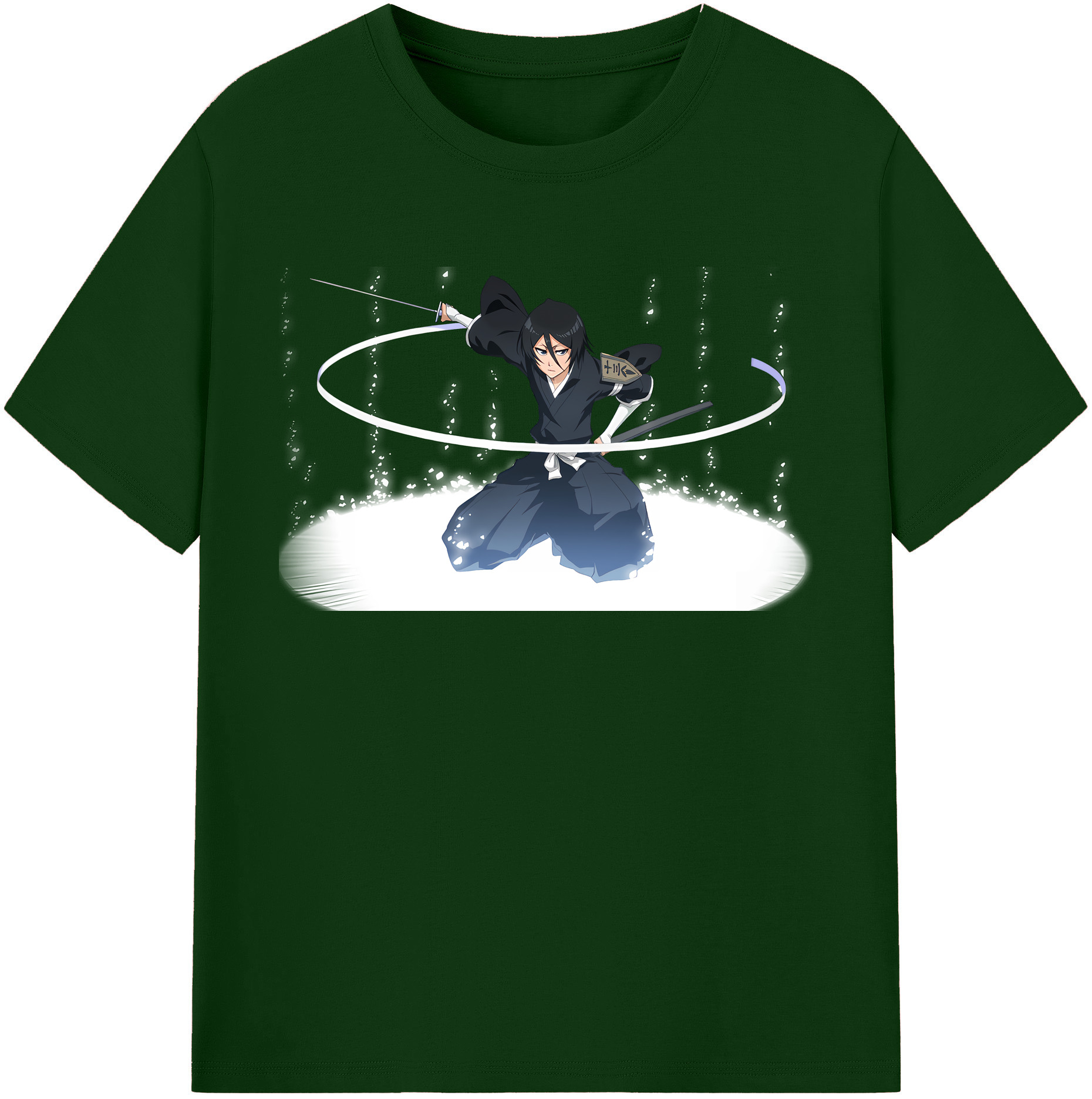 （画像用） ブリーチ 朽木ルキア BLEACH Kuchiki Rukia 綿100％半袖Tシャツ（フロントプリント）